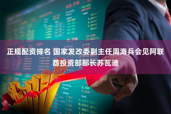 正规配资排名 国家发改委副主任周海兵会见阿联酋投资部部长苏瓦迪