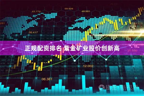 正规配资排名 紫金矿业股价创新高